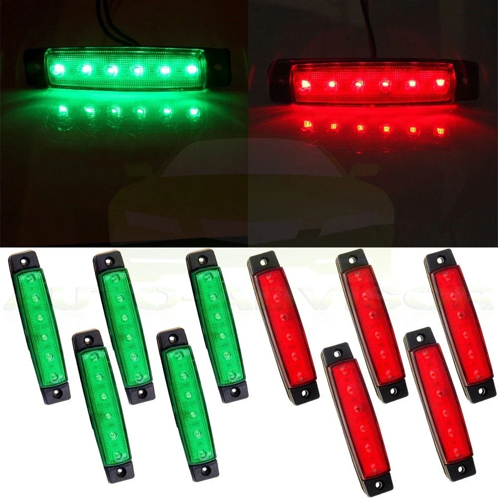 LED Clearance Side Marker Light Set for Bus Van Trailer (12V)