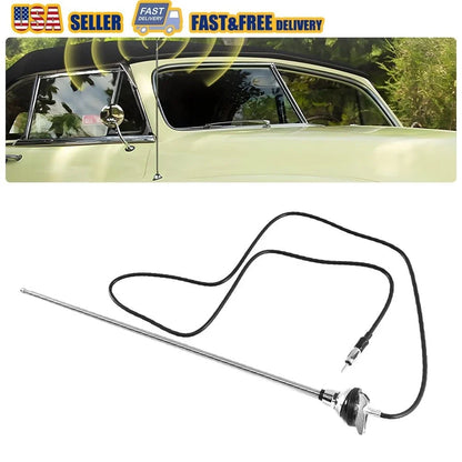 Truck AM/FM Radio Antenna - Round Base, 3-Section, Retractable
