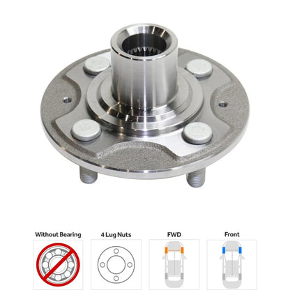 Set of 2 Front 4 Lug Wheel Hubs for Civic (2001-2005)