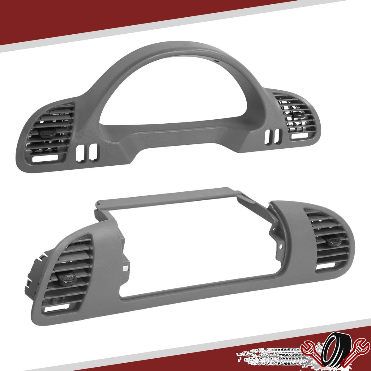 Dash Panel Bezel Trim Set for Dodge Sprinter (2002–2006) Gray