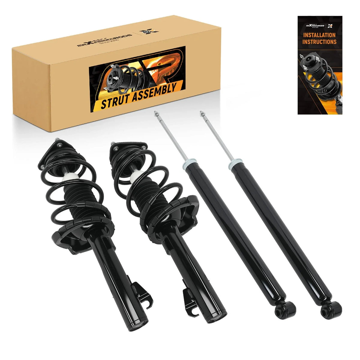 Complete Struts Shocks Coil Spring Assembly for Mazda 3 2004-2009