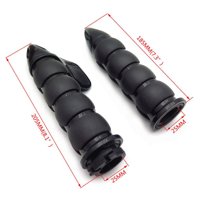 25mm Bullet Handlebar Grip Rubber Throttle Boss for Harley Dyna Sportster
