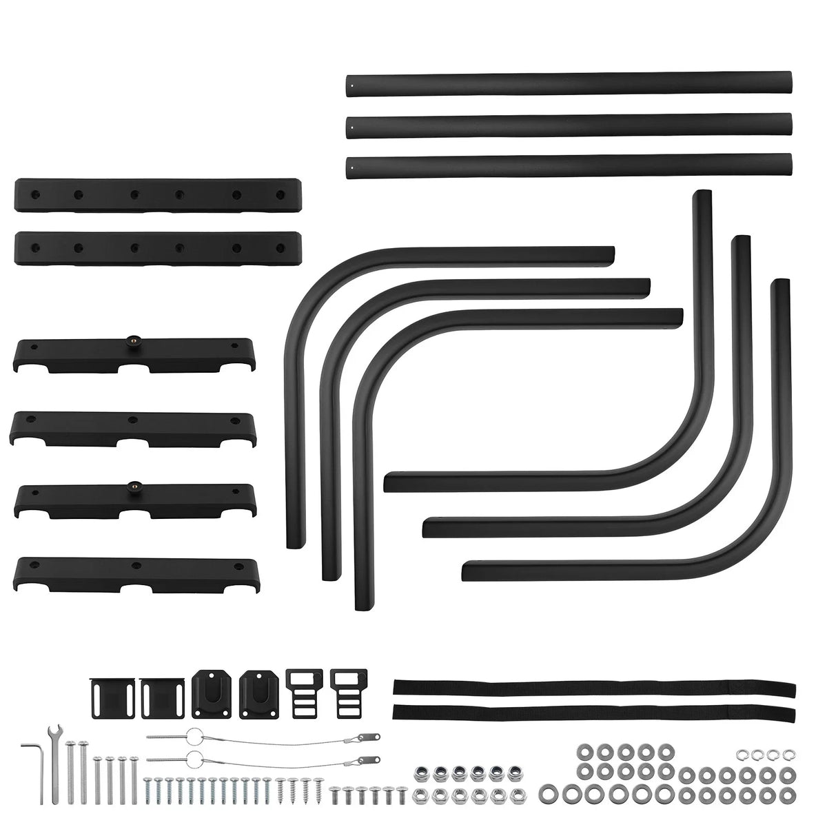 Aluminum Bed Extender for Small Truck (49-61in Adjustable, Black)