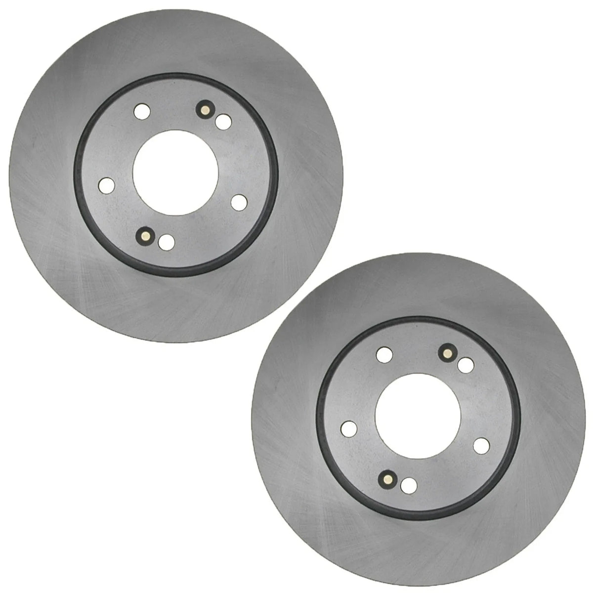 Set of 2 Front Coated Disc Brake Rotors for Kia Forte5 (2014–2018)
