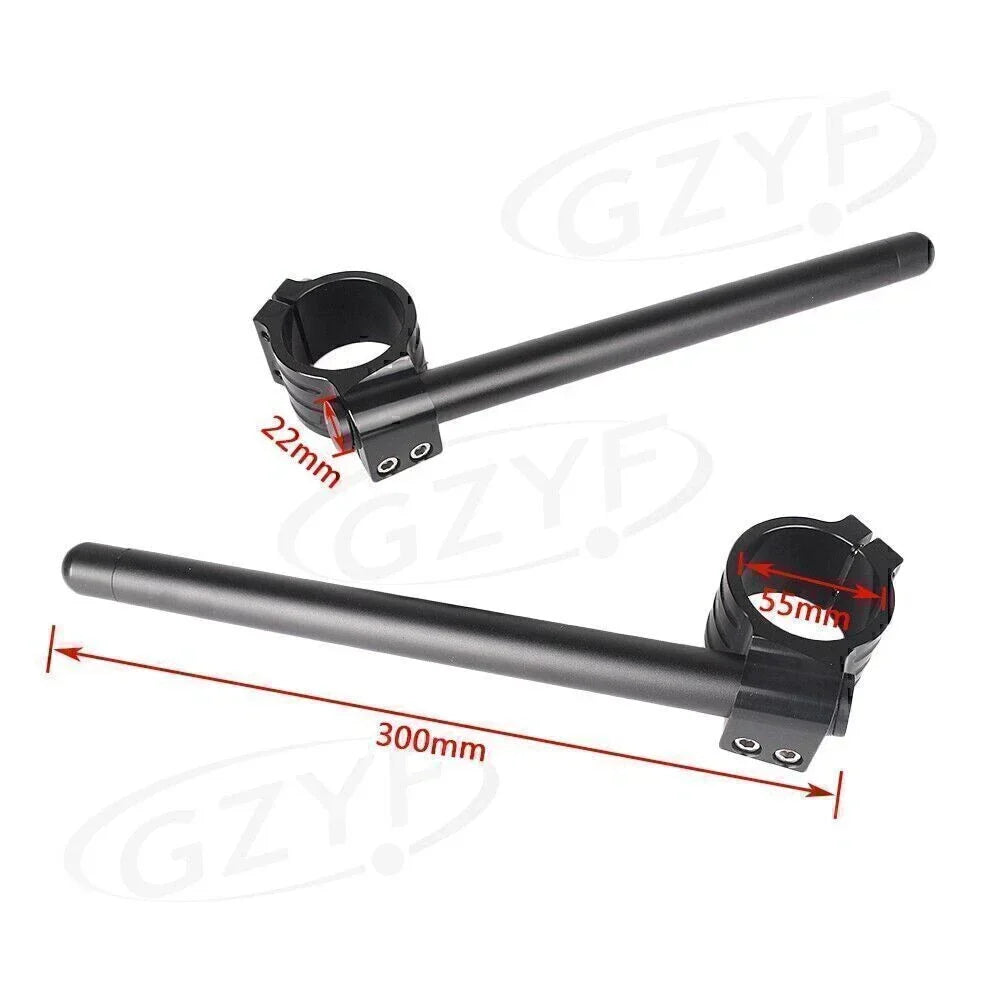 55mm Handlebar Fork Tubes - Clip On for Moto (Universal Fit)