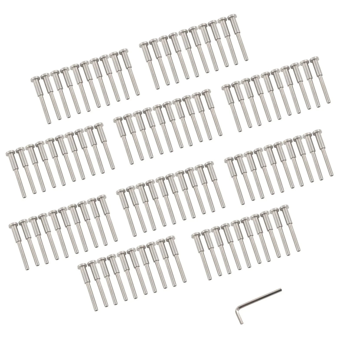 Invisible Cable Railing Kit for Various Applications (100 Pack)