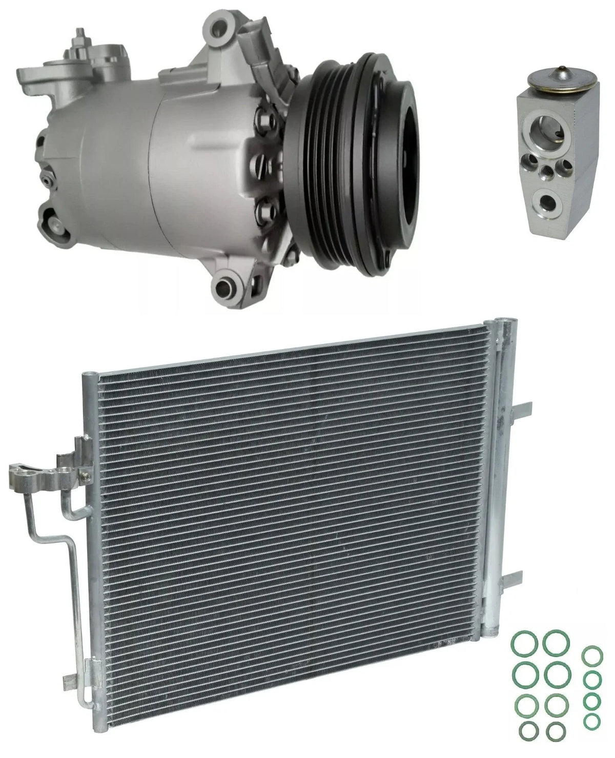 AC Compressor Kit with Condenser for Ford Focus 2.3L Turbo (2017–2017)