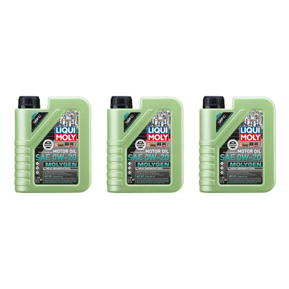0W-20 Engine Motor Oil Set of 3 by Liqui Moly Molygen (3L)