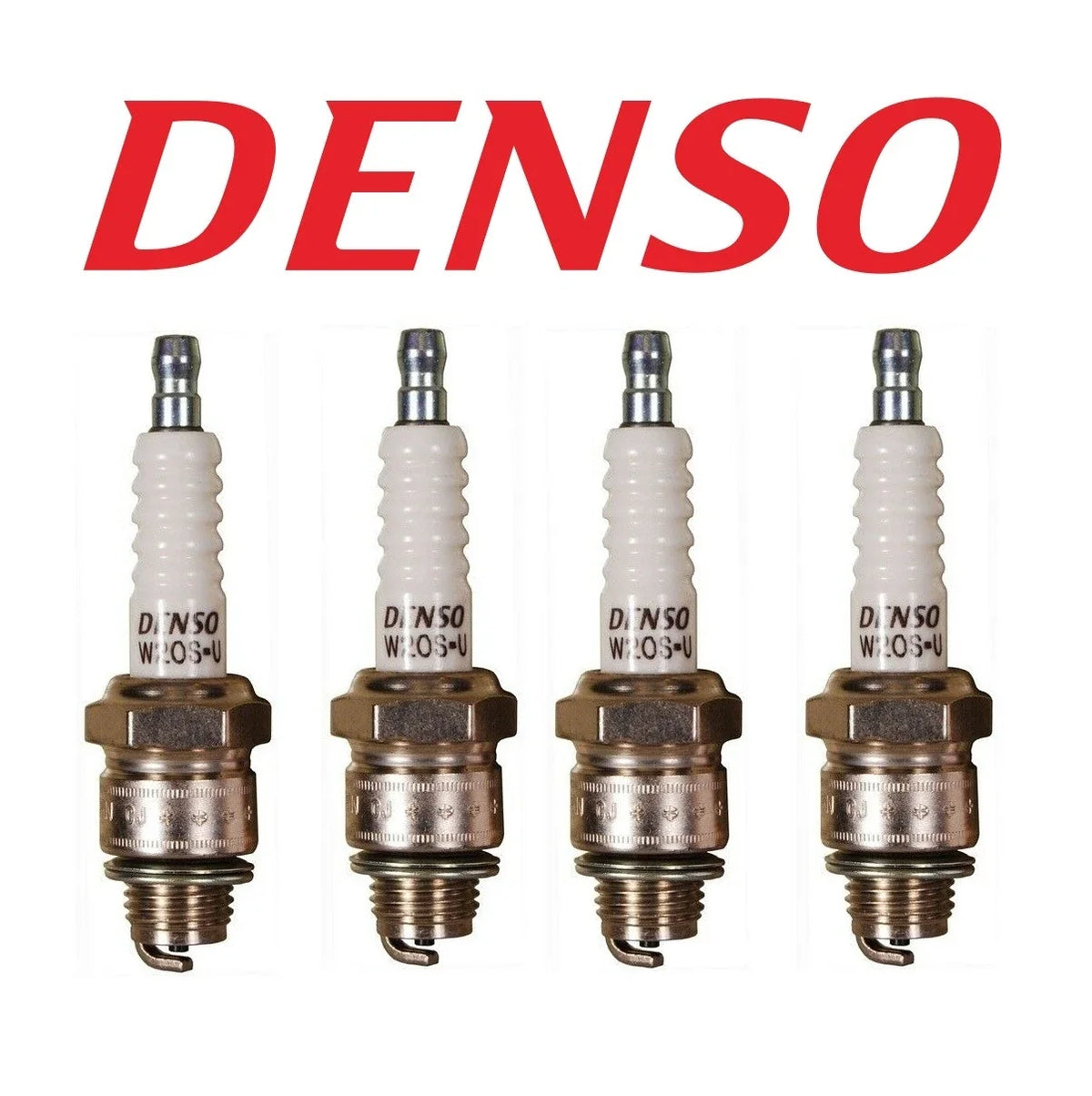 Set of 4 Spark Plugs for Chevy C10, GMC Sprint, Jeep Dispatcher (L4, V8)