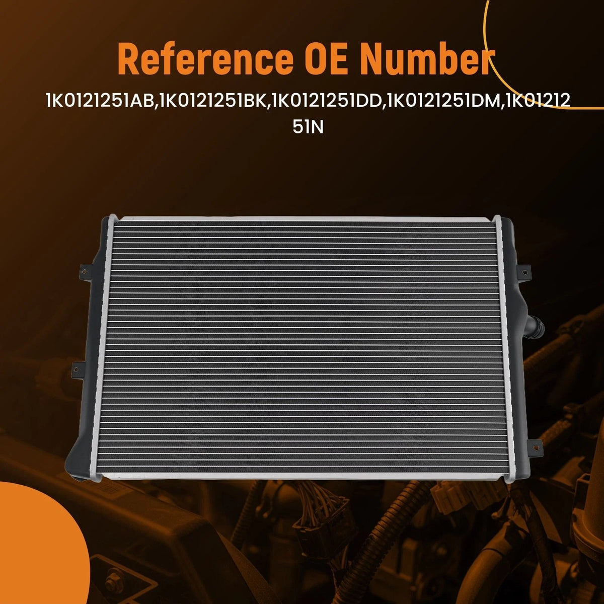 Aluminum Engine Radiator for Jetta/Passat/Eos VW 2006-2012 1K0121251DM