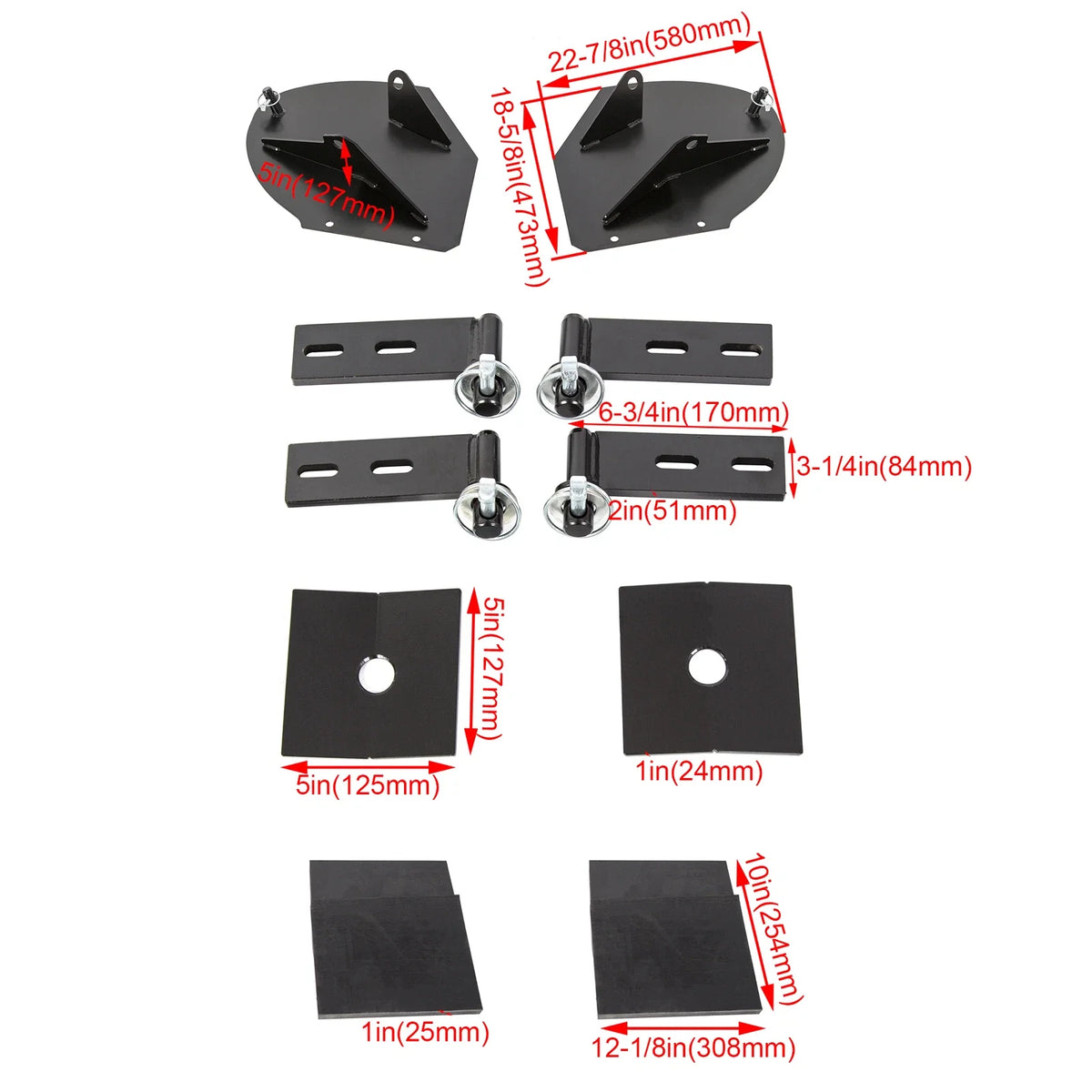 Pro-Wing Blade Extenders for Meyer Western PW22 (Universal)