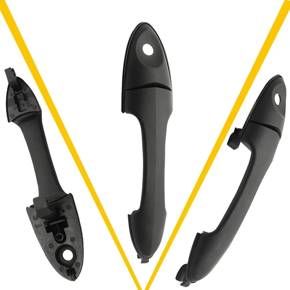 Door Handle for Ford Focus (2000–2007) Front Left/Right Keyhole Smooth Black
