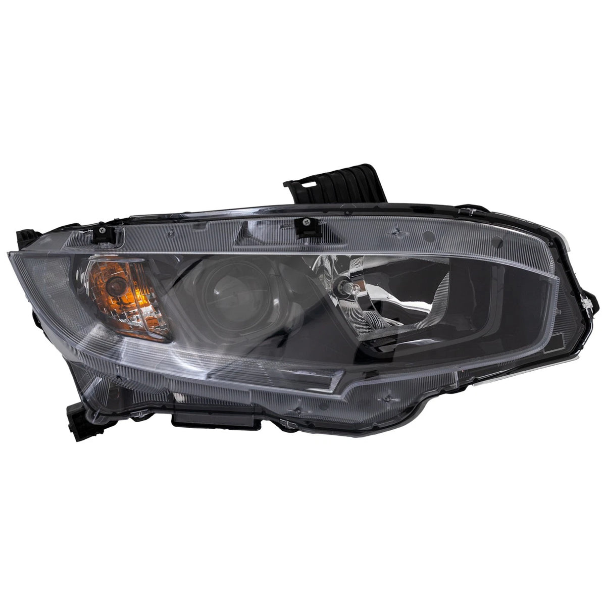 Passenger Side Headlight for Honda Civic (2019–2021) Halogen w/ Bulb
