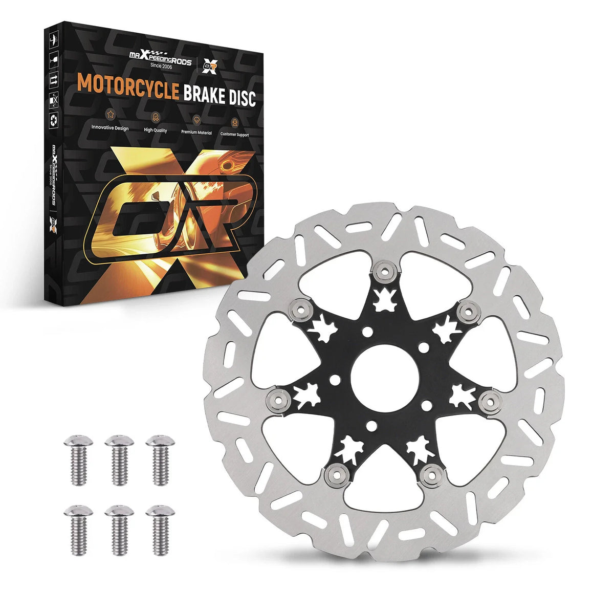 Floating Front Brake Rotor Disc for Harley-Davidson Touring/Dyna (2006–2019)