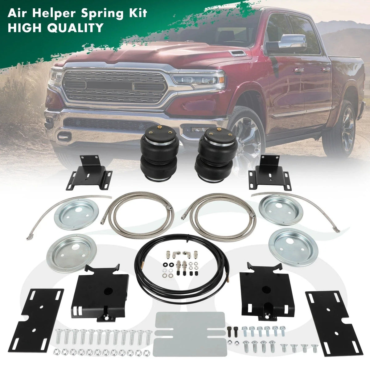 Rear Air Helper Springs Leveling Kit for 2009-2023 Dodge Ram 1500 Classic