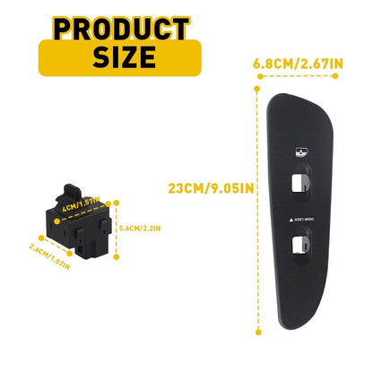 Passenger Side Window Control Switch & Bezel Cover for Dodge Ram 1500 2500 3500