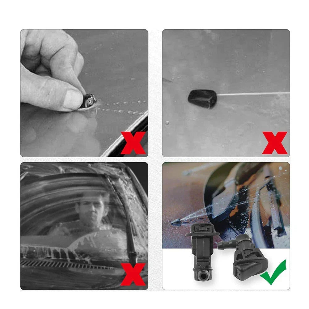 Wiper Washer Nozzle Spray Set for Jeep Wrangler JK 2007-2018 Front