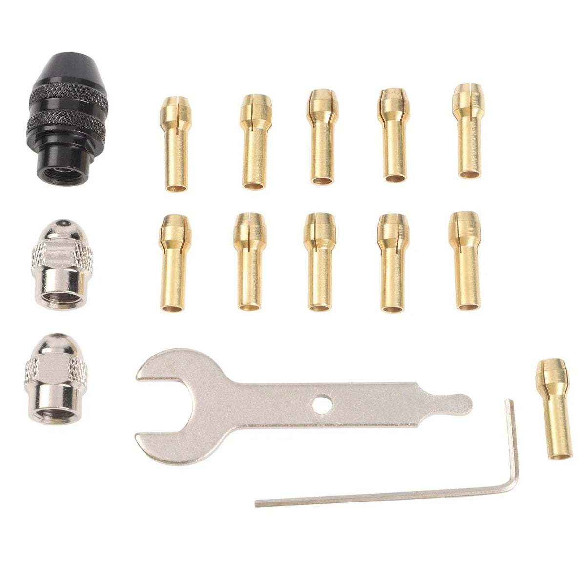 16pcs Drill Chuck Collet Set 0.532mm for Rotary Tools