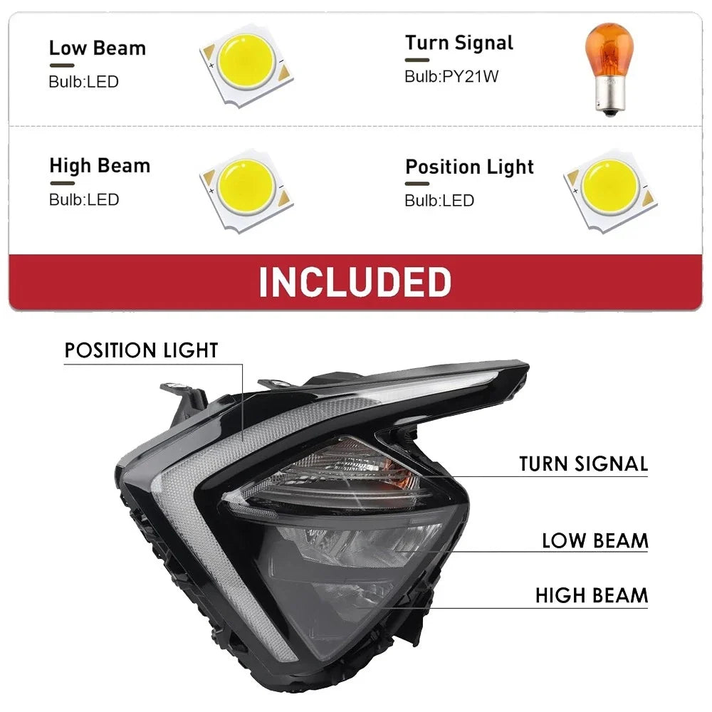 LED Headlight Assembly Set for Kia Sportage 2022-2024