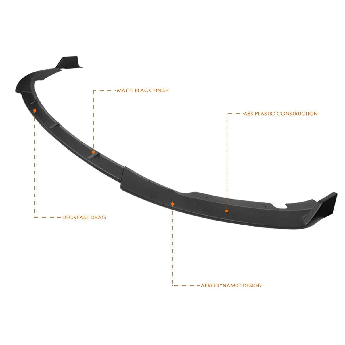 Body Kit Front Bumper Matte Black for Hyundai Sonata 2015-2017