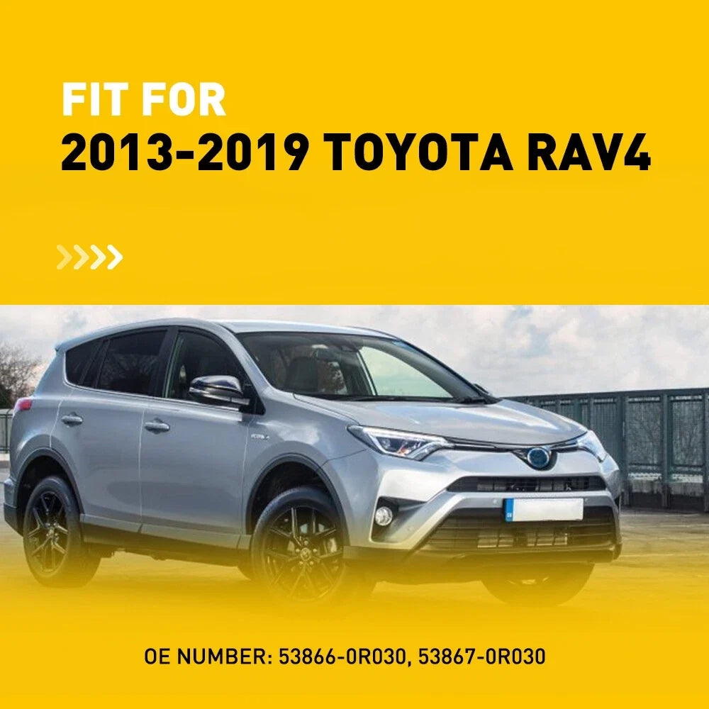 Pair of Front Wiper Side Cowl Extension Covers for Toyota RAV4 (2013–2019)