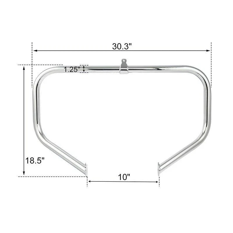 Engine Guard Bar Long Angled Foot Pegs for Harley Electra Glide (2009–2023)