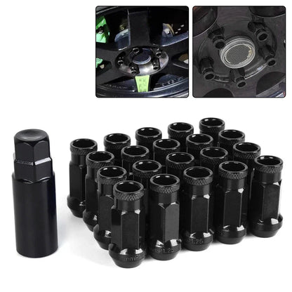 20PCS Forged Steel Lug Nuts M12 x 1.25 for Universal Fit (Open End Cone Seat)