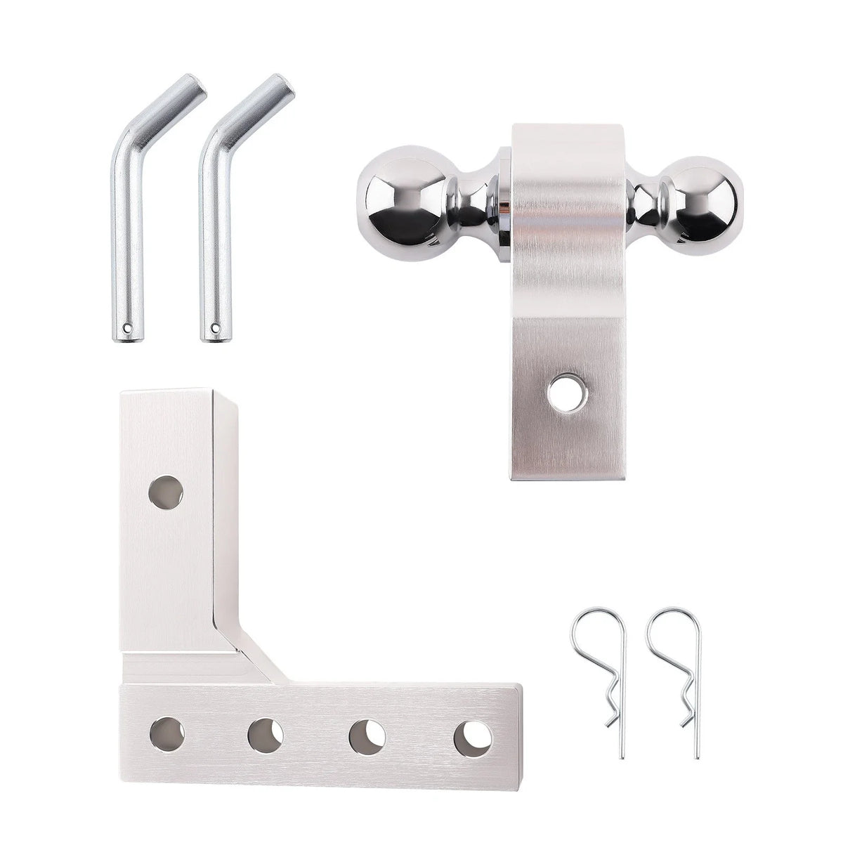 Adjustable Drop Trailer Connection with Dual Ball 2" & 2-5/16" Receiver 5000lb