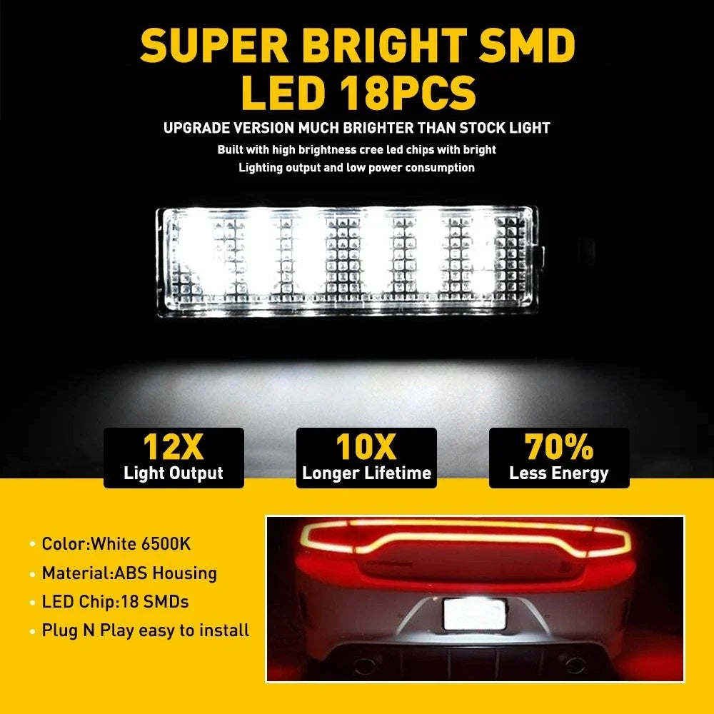LED Lamp Assembly for License Plate on Dodge 300 Charger Challenger 2011-2023