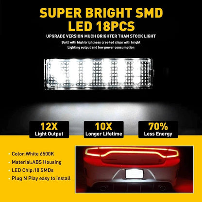 LED Lamp Assembly for License Plate on Dodge 300 Charger Challenger 2011-2023