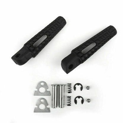 Aluminum Rear Footrests Pegs - Black for Suzuki GSXR 600 750 1000 (T9)