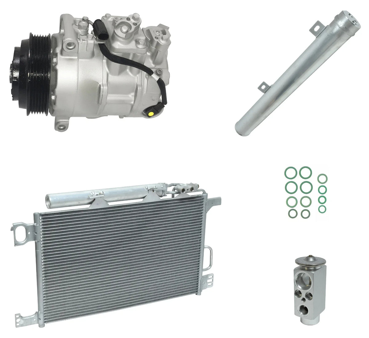 AC Compressor Kit With Condenser for Mercedes CLK550 2008–2011