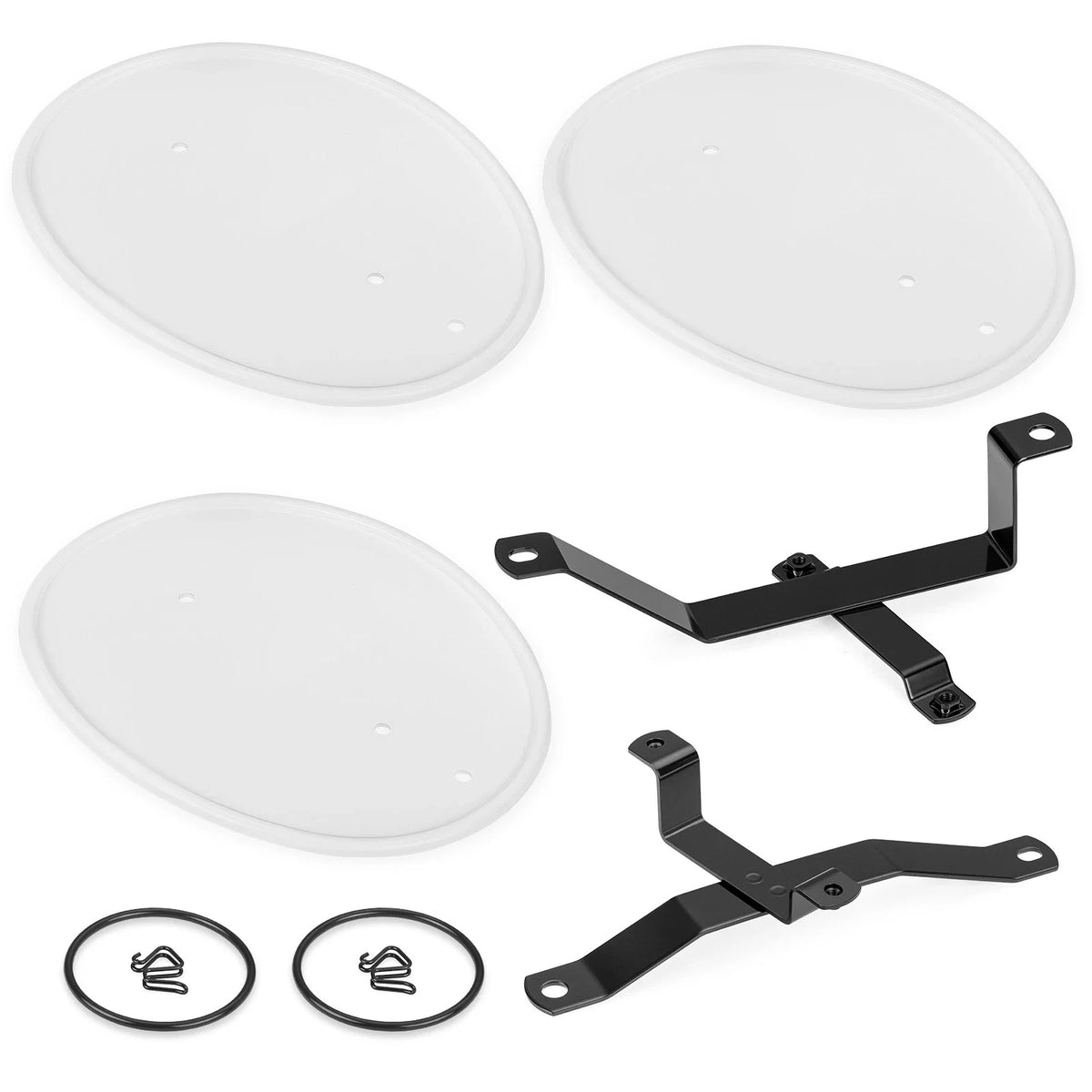 Number Plate Kit White for Honda Z50R (1979–1987) 64113-116-690ZD