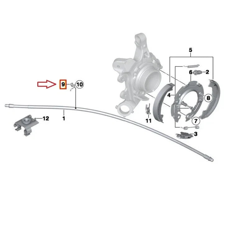 Parking Brake Cable Bracket for BMW (OEM 34406797034)