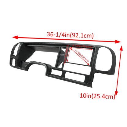 Double Din Wire Harness & Dash Kit Panel for GMC SUV Truck 1995-2002