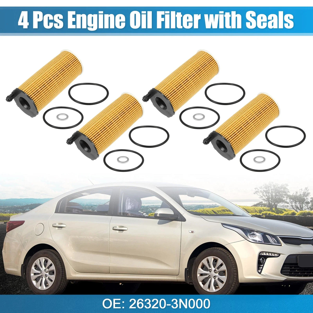 Engine Oil Filter 26320-3N000 for Kia Carnival EX (2020–2023)
