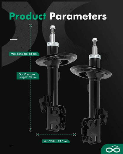 Front Absorbers Shocks Struts Set of 2 for Toyota Sienna (2011-2014)