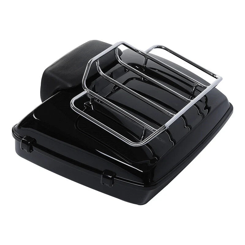 Chopped Trunk Backrest Pad Rack for Harley Touring (2014-2026)