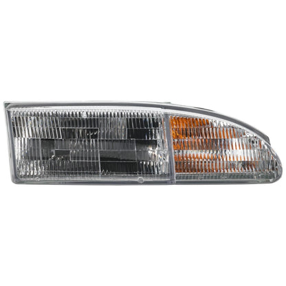 Passenger Side Headlight for Ford Thunderbird (1994–1995) Halogen, with Bulb