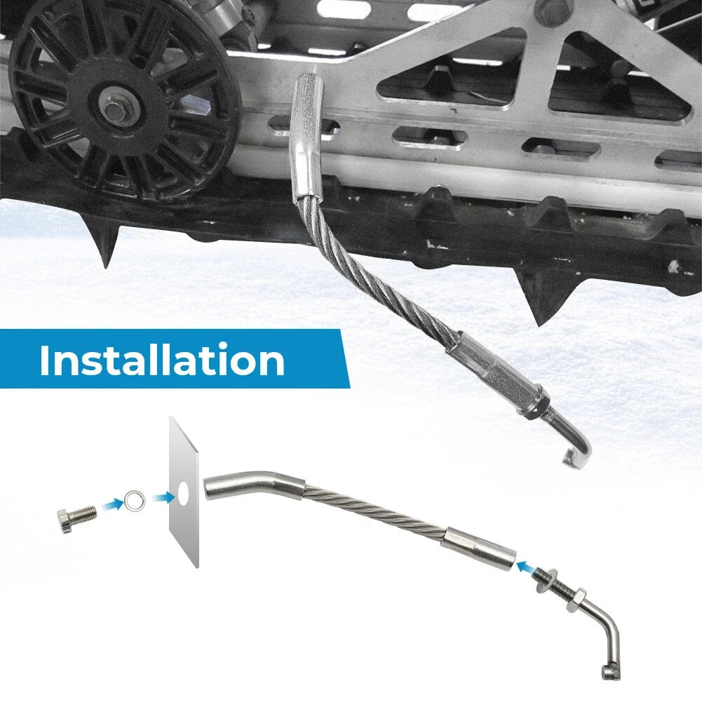 Snowmobile Ice Scratchers with Carbide Tips - Reverse Compatible