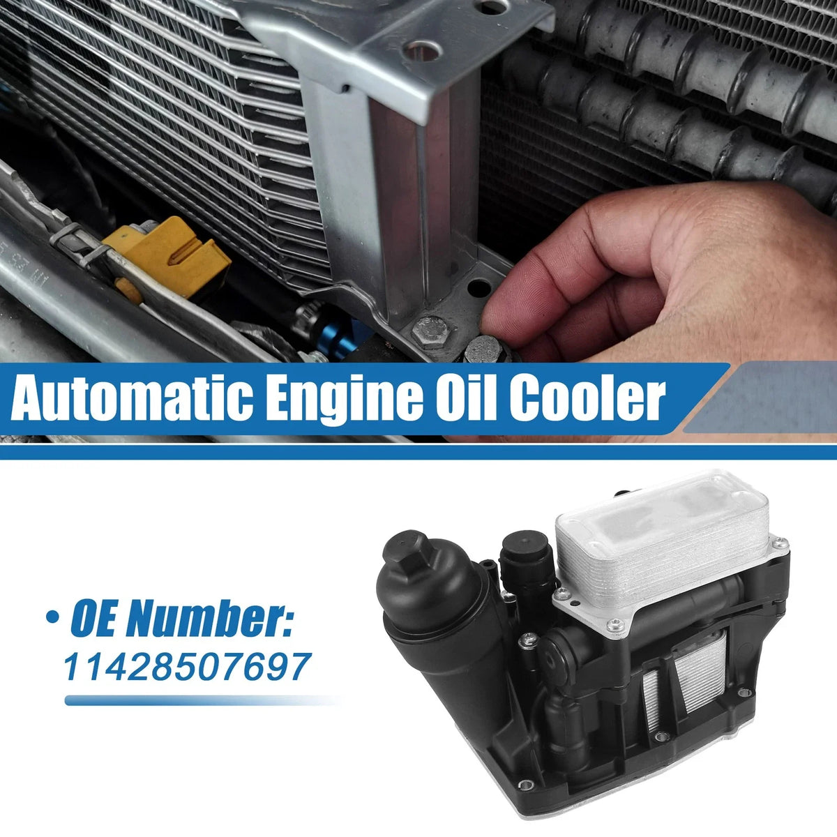 Automatic Engine Oil Cooler No. 11428507697 for BMW X1 X3 (2011–2017)