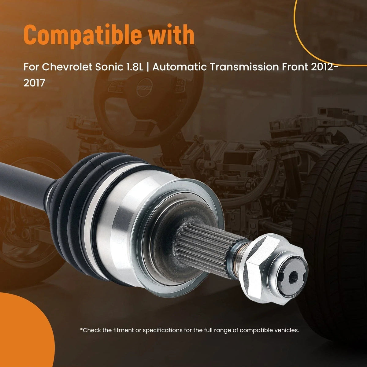 CV Axle Shaft Set Front for Chevrolet Sonic (2012–2017)