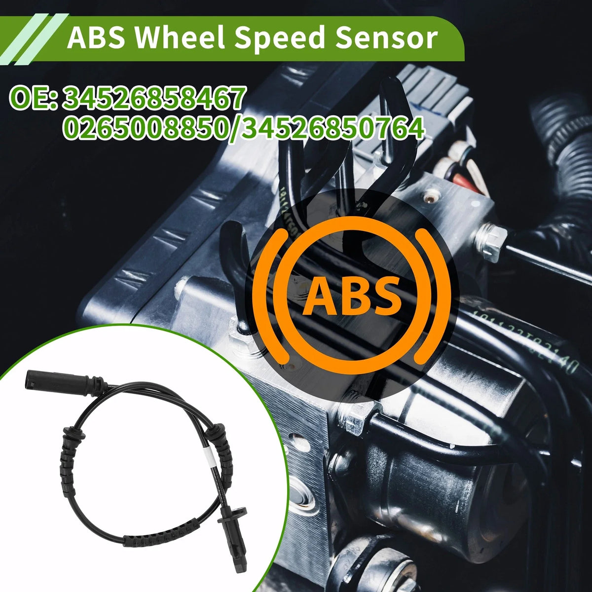 ABS Wheel Speed Sensor No. 34526858467 for BMW 220i (2016–2018)