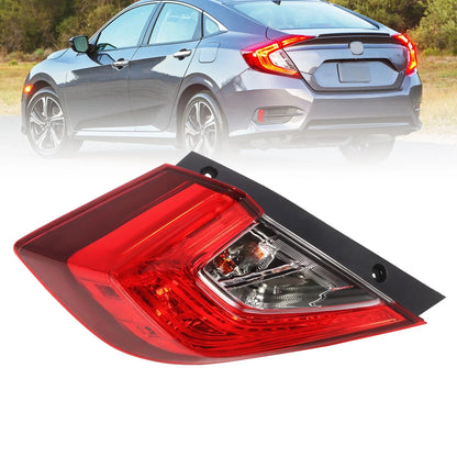 Outer Left Driver Side Tail Light Lamp for Honda Civic Sedan (2016–2021)