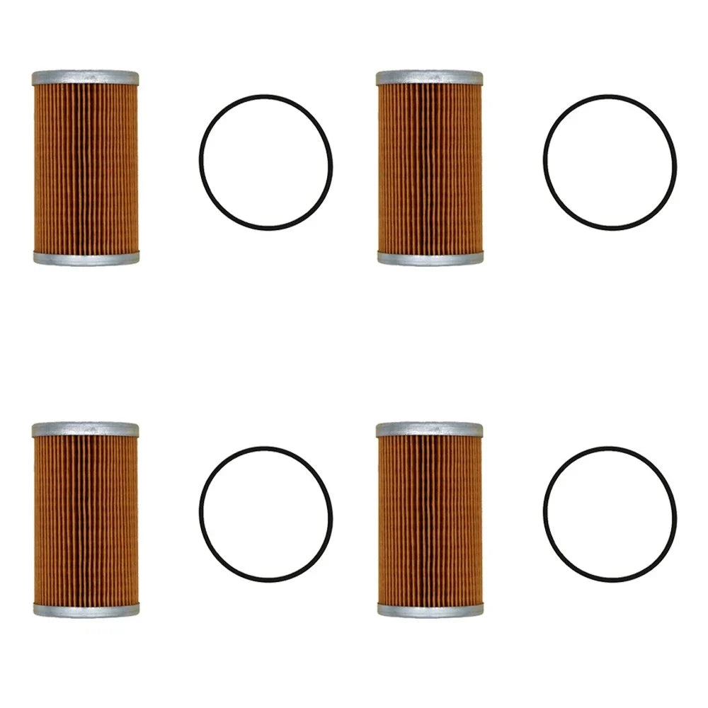 Set of 4 Fuel Filter Cartridges for Kioti Daedong DK35 DK40 DK45 DK50 LB2202 LK3054