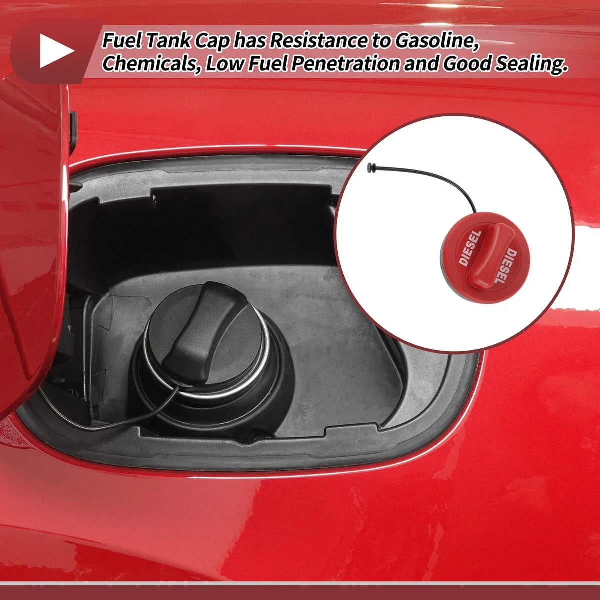 Gas Fuel Cap for C Class W205 Mercedes Benz (2015-2023)
