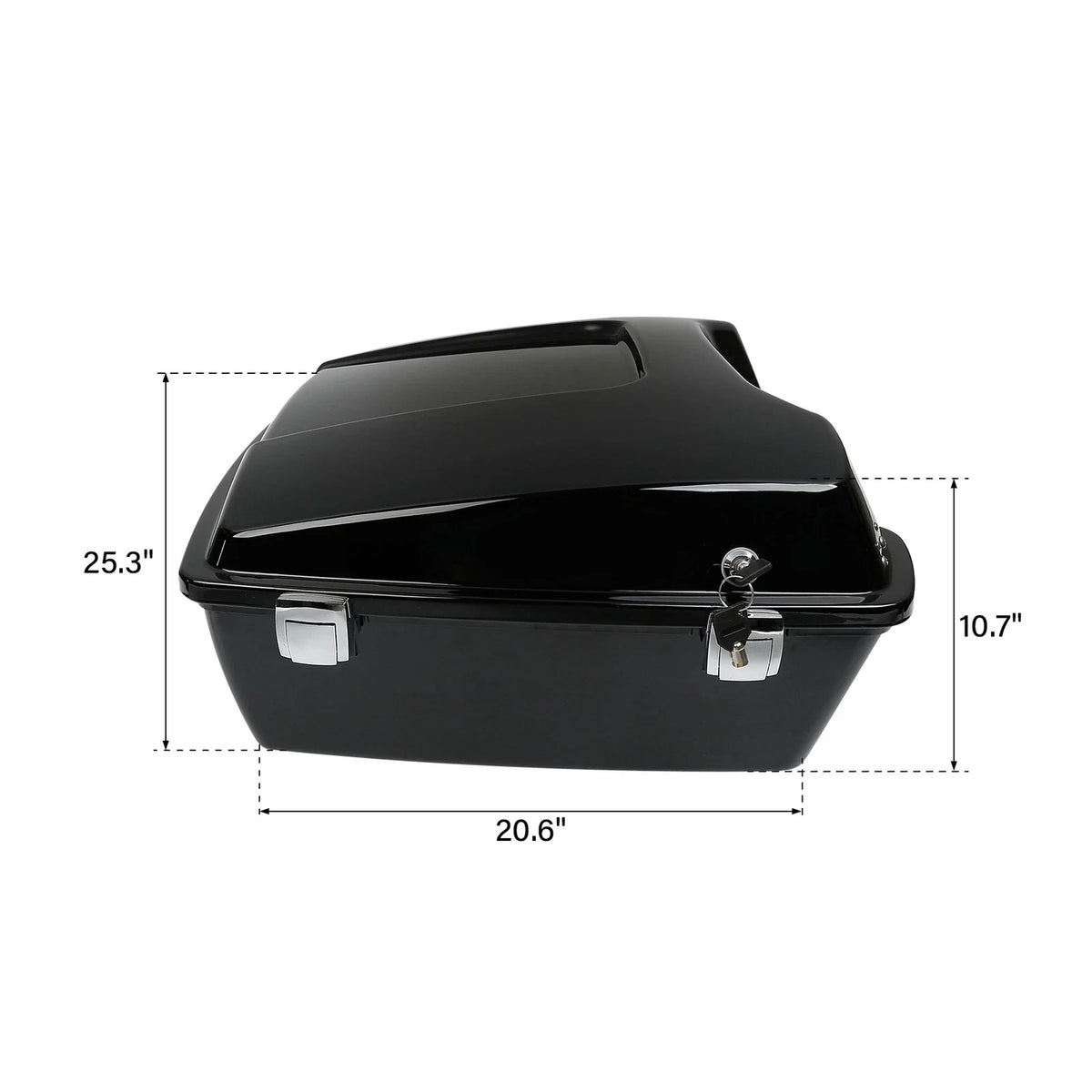 Chopped Trunk with Latch Key for Harley Davidson Touring Glide 1997-2013