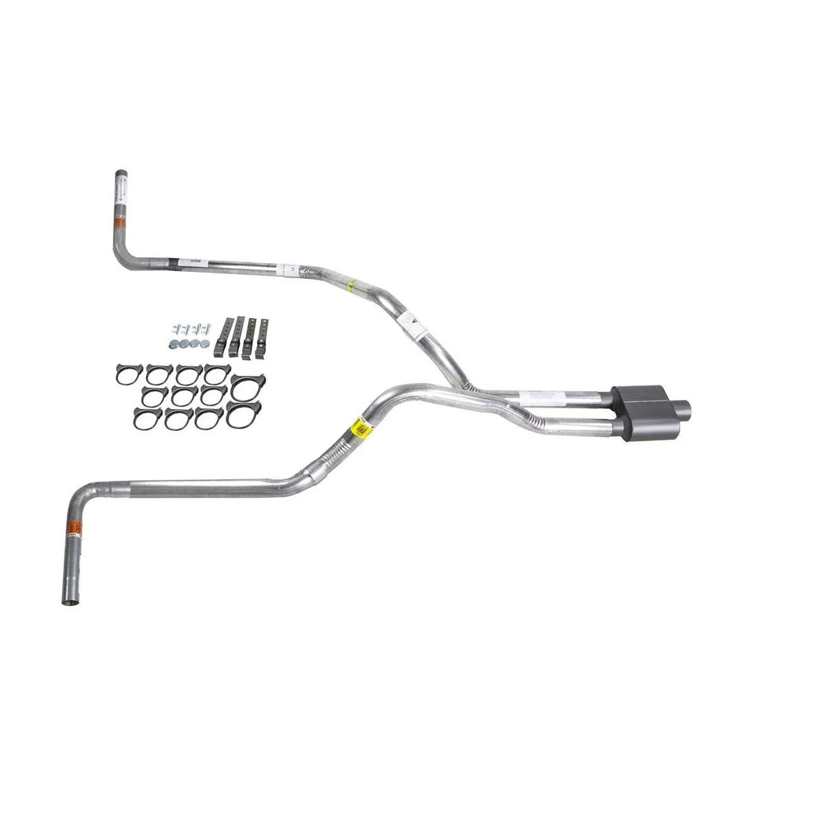 Dual Exhaust 2.5" Pipe & 1 Chamber Muffler for F150 (1998–2004)