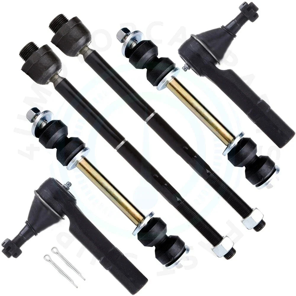 6X Tie Rod End Kit for GMC Sierra (2007–2013)