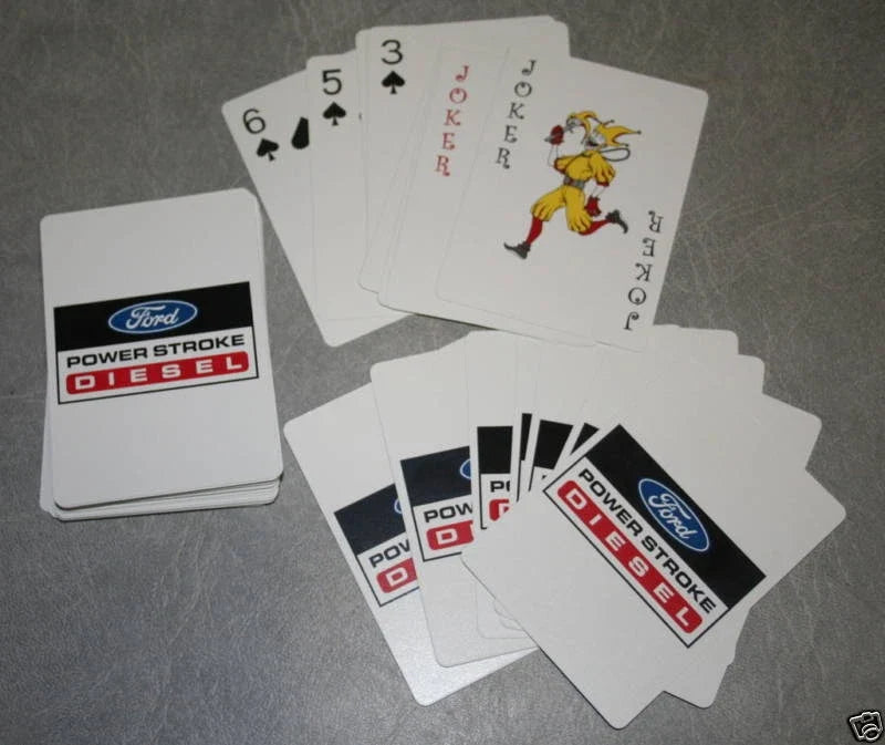 Powerstroke Playing Cards Deck for Ford Pickup (Rummy 500 Turbo)
